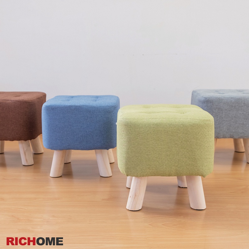 RICHOME     CH1251   餅乾造型小方凳-4色  方凳  椅凳  矮凳   小椅子  造型凳
