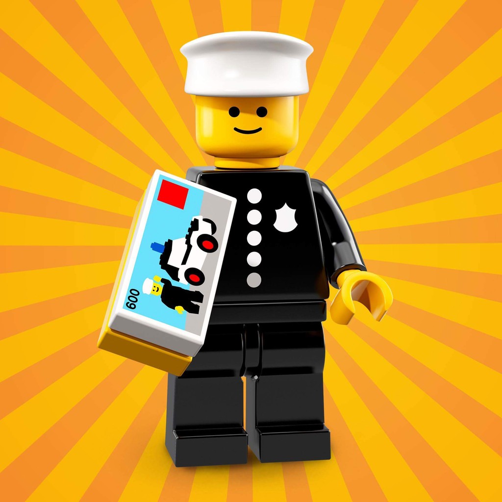 ||一直玩|| LEGO 18代人偶 71021 #8 經典警察 Classic Police Officer