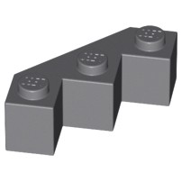 樂高 LEGO 深灰色 3x3 轉角磚 切角磚 2462 4582257 Dark Gray Brick Facet