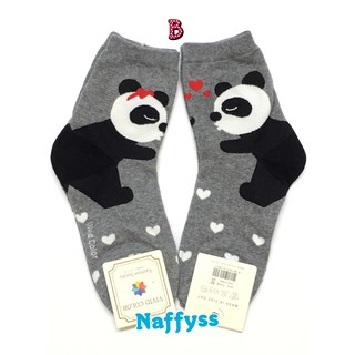 Naffyss✿ 韓國正品 萌翻了猴年好運猴子貓熊情侶愛心造型成人女襪子