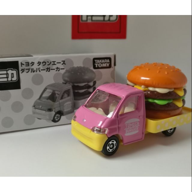 tomica 多美 tomy 非賣品 漢堡車 麥當勞 粉紅 toyota 豐田 ace town 漢堡 粉紅色