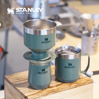 史丹利Stanley不銹鋼桌面杯 保溫水杯馬克杯 咖啡壺過濾杯帶刻度