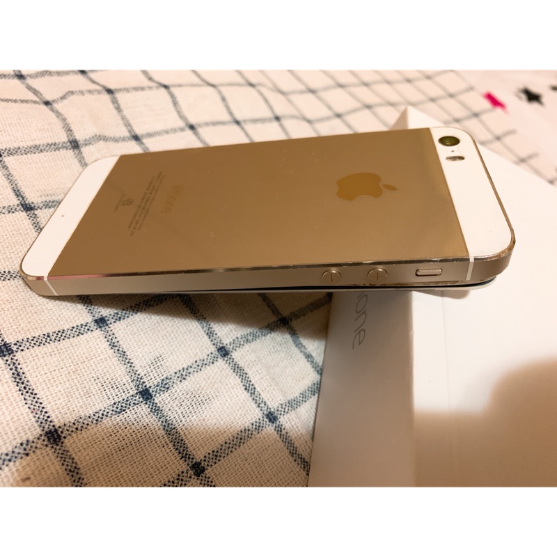 IPhone 5s金色 零件機 無法開機 電池膨脹 面板分離 忘記帳密 無外盒