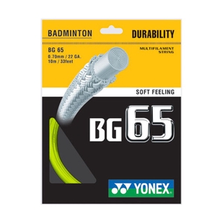 Yonex Bg-65 Badminton String 羽線 鈦金屬 日本製 優乃克 黃 [BG65-004]
