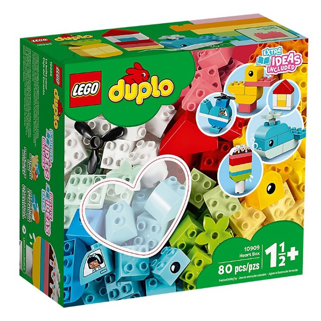 玩得購10909【LEGO 樂高積木】Duplo 得寶系列 - 心型盒