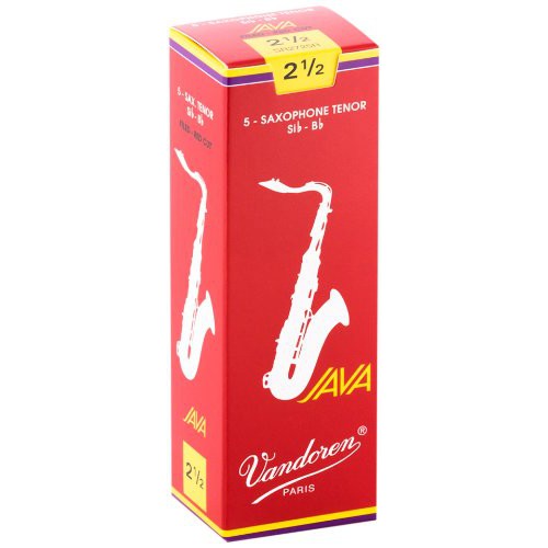 【現代樂器】法國 Vandoren JAVA 紅盒 Tenor Sax 次中音薩克斯風 2.5號 竹片 5片裝