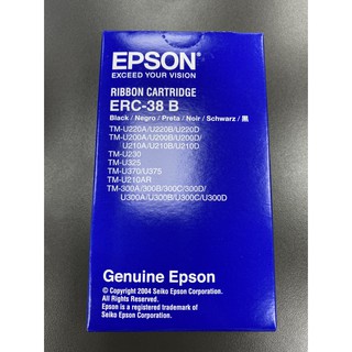 EPSON ERC-38B (黑色) 原廠色帶 發票機/單據機/收據機/出票機/出單機/出據機/菜單機 U220