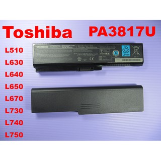 原廠 toshiba L640 L645電池 L650 L670電池 L730 L740 L750電池 PA3817U