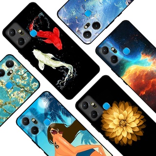 Infinix Smart 6 Plus 彩繪圖案超薄軟矽膠卡通手機殼適用於 Infinix Smart 6 Plus