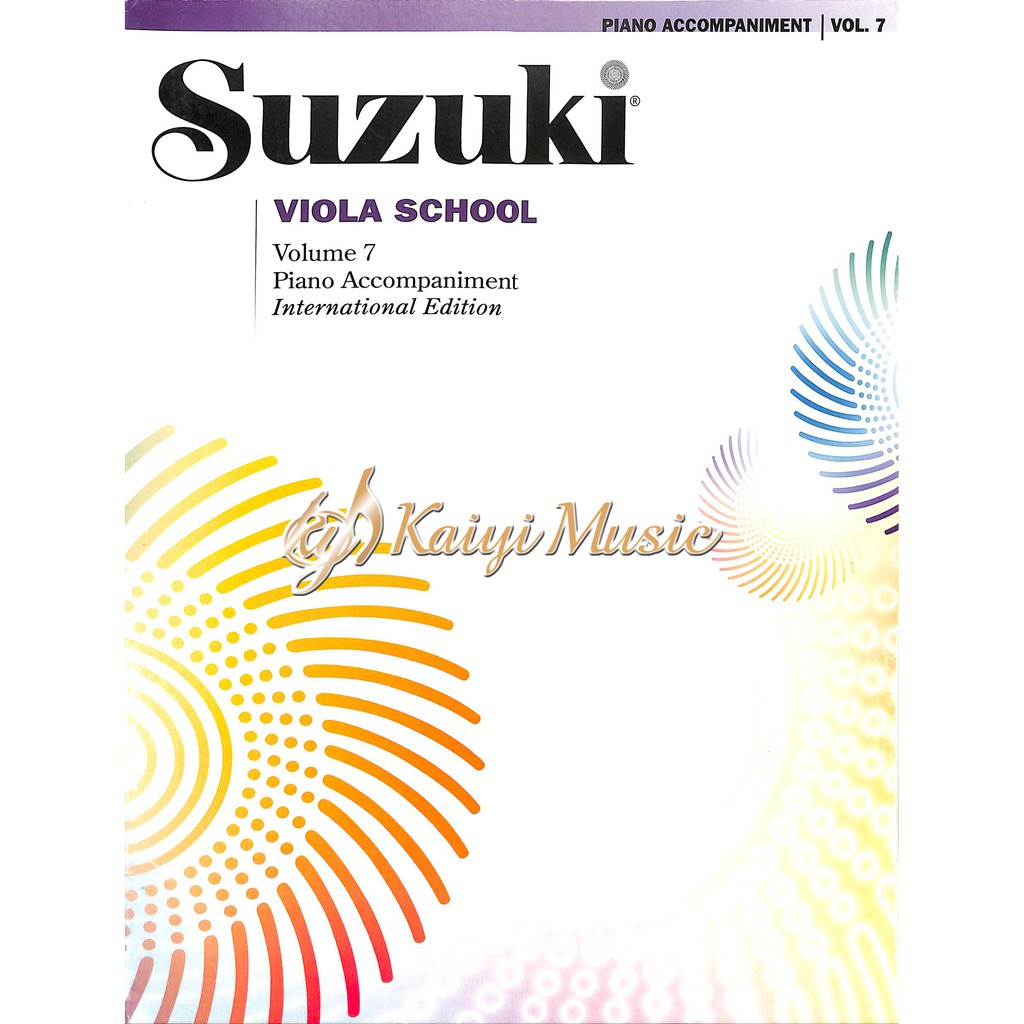 Kaiyi Music 鈴木中提琴第7冊鋼琴伴奏 國際版 Suzuki Viola Piano Acc Vol 7 露天拍賣