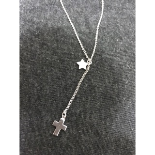 星星十字架造型項鍊