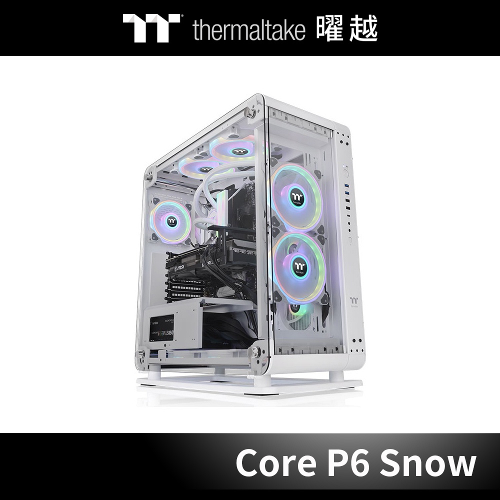 Core P6 TG 強化玻璃中直立式機殼 雪白版 (壁掛架需另購) CA-1V2-00M6WN-00
