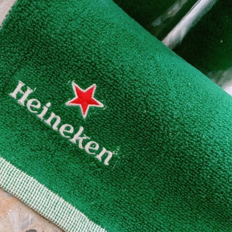 海尼根✨長條運動💪毛巾⭕️雙面款⭕️材質啵棒👍🏻