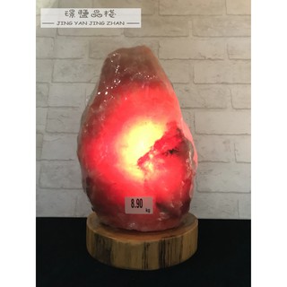 【璟鹽晶棧】鴿血紅自然型鹽燈 8~9kg