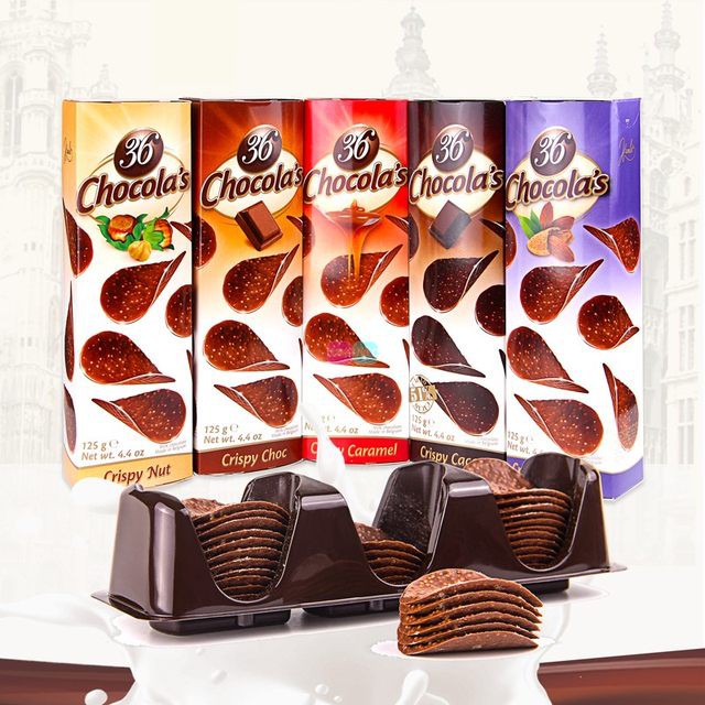 #悠西將# 比利時 Hamlet 36 巧克力圓脆片 巧克力洋芋片 巧克力片 草莓 牛奶 榛果 黑巧克力 歐洲巧克力