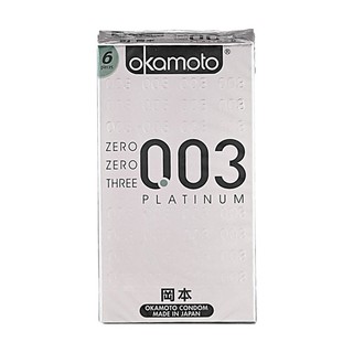 日本 okamoto 岡本 極薄型003衛生套(6入)【小三美日】保險套 D669896