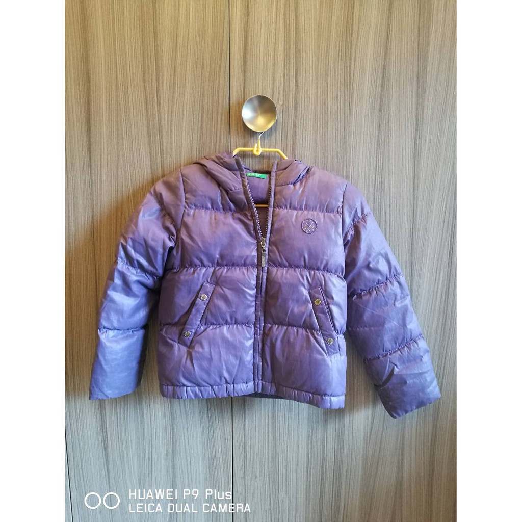兒童羽絨外套Benetton，保暖，XS, size 4-5 歲，110cm