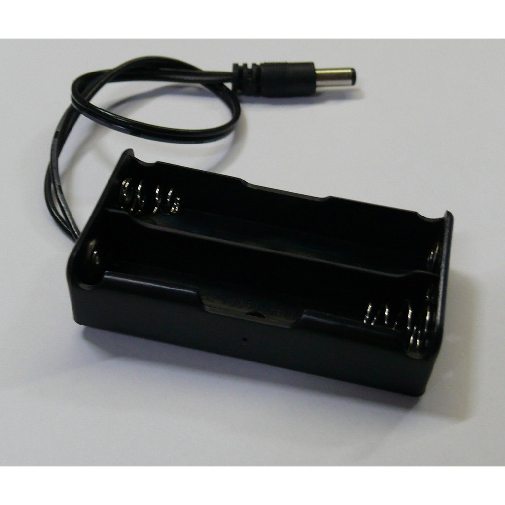 【UCI電子】 (二U-1)  18650電池盒 可裝2節18650電池 帶DC 5.5*2.1mm插頭