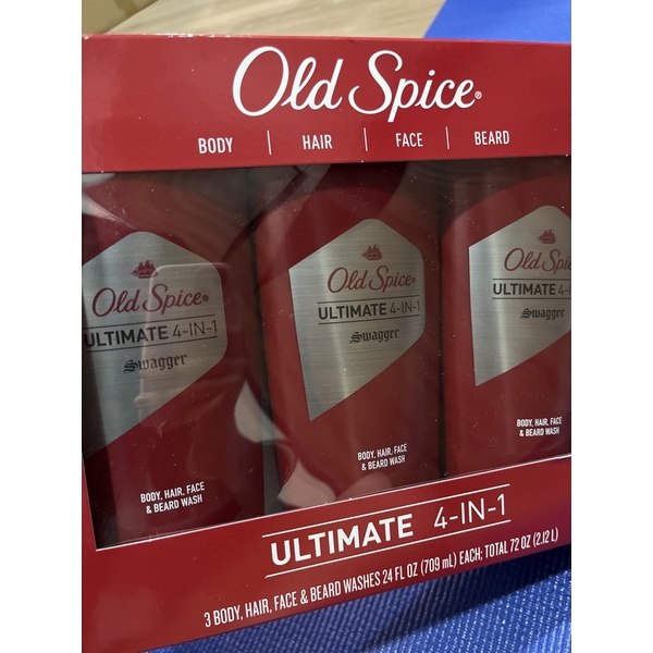 好市多old spice 男士沐浴乳四合一