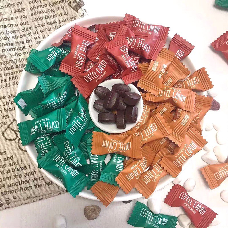 现货 糖花順咖啡糖醇香可嚼即食咖啡豆糖加班防困醒腦特濃壓片糖果 蝦皮購物