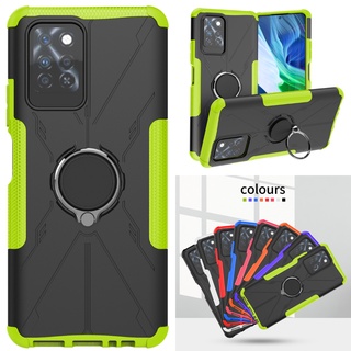 Infinix Note 10 Pro Hybrid 重型混合防震裝甲箱,帶環形支架支架蓋