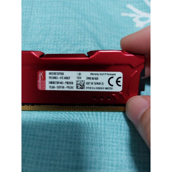 金士頓 hyperX DDR3 1866 8G 剩一條 二手