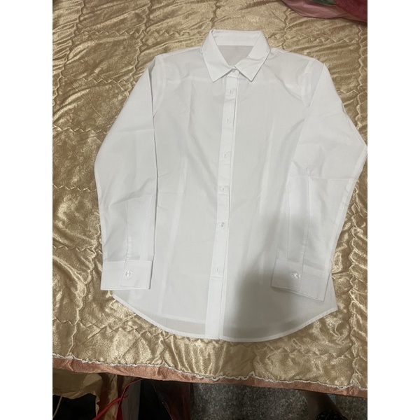 全新 GU 女裝經典襯衫（長袖）/商用襯衫/白襯衫/OL襯衫/挺襯衫