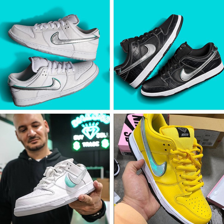nike sb dunk low diamond supply co