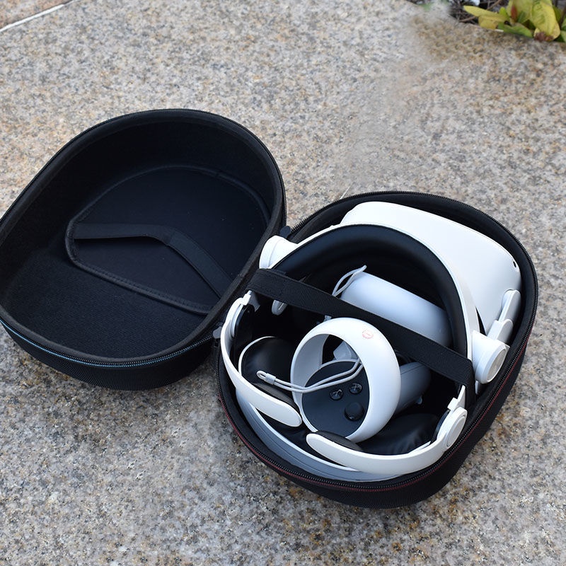 適用於 Oculus quest 2 VR眼鏡 收納包 精英頭戴配件 收納盒 便攜手提包
