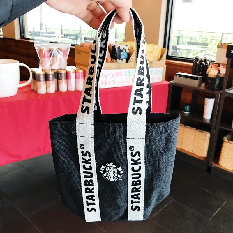 經典黑品牌隨行杯袋 星巴克Starbucks