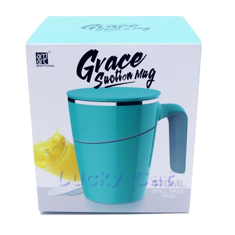 【全新】SUCTION MUG - GRACE 優雅不倒杯 藍色