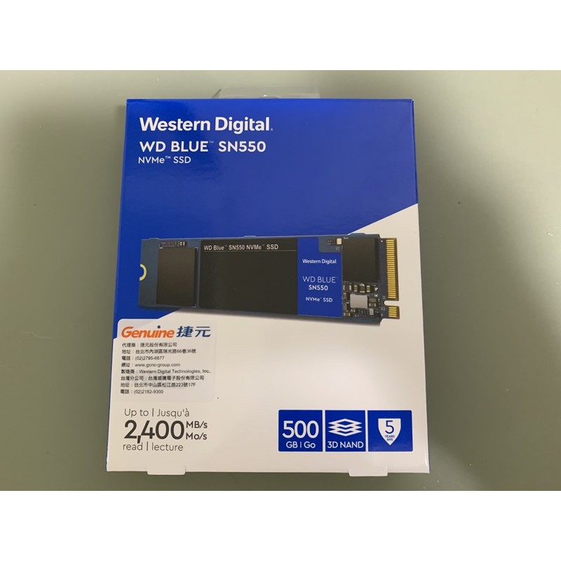 希捷 WD SN550 500GB SSD 固態硬碟