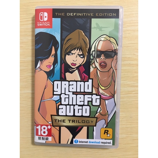 中古二手 SWITCH NS遊戲 俠盜獵車手 三部曲 最終版 GTA 中文亞版【歡樂交易屋】