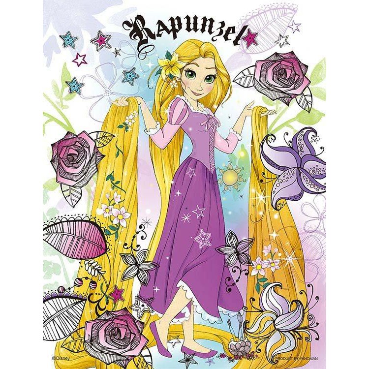 42-22 絕版迷你300片日本進口拼圖 迪士尼 長髮公主 Rapunzel 樂佩 魔髮奇緣