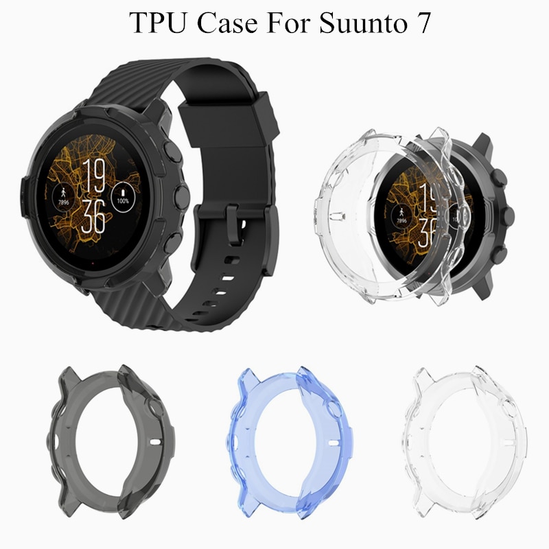 適用於 Suunto 7 手錶保護套 TPU 保護殼 Suunto7 手錶保護套軟防刮保險槓錶殼配件