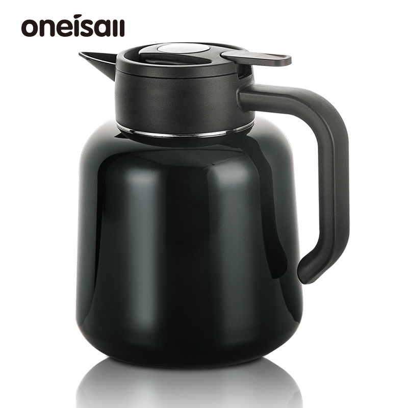 Oneisall 智能溫度顯示咖啡壺保溫茶壺帶過濾器 316 不銹鋼大容量家用和辦公室 1.8L