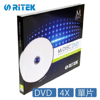 RITEK 千年光碟 M-DISC DVD 白色滿版 可印 單片裝 光碟 DVD