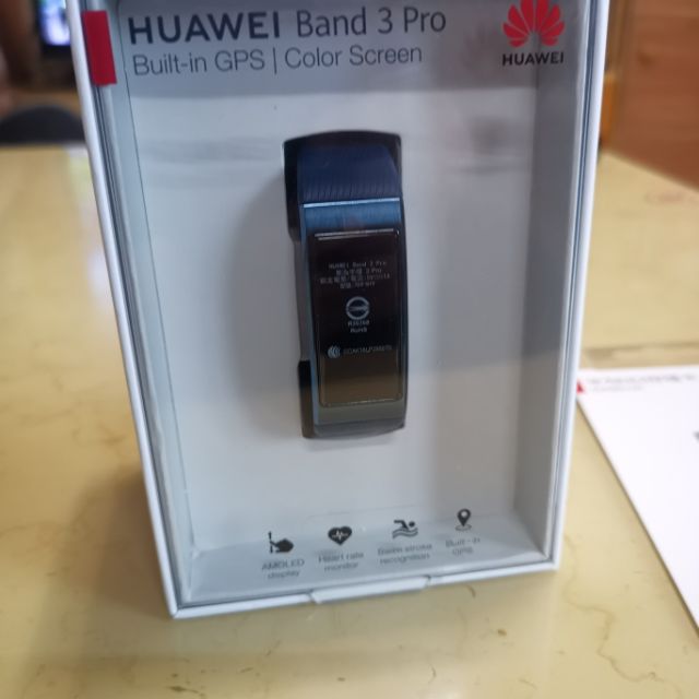 HUAWEI Band 3 Pro 全新未拆華為藍牙GPS智慧手環