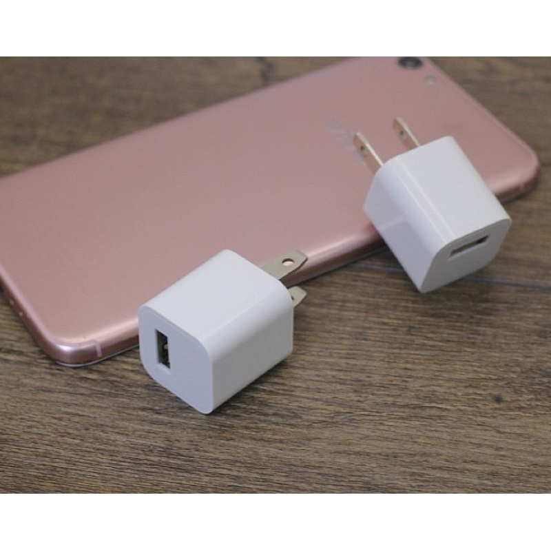 【台灣出貨】豆腐頭 USB充電頭 蘋果頭 安卓頭 充電器 5V/1A手機充電