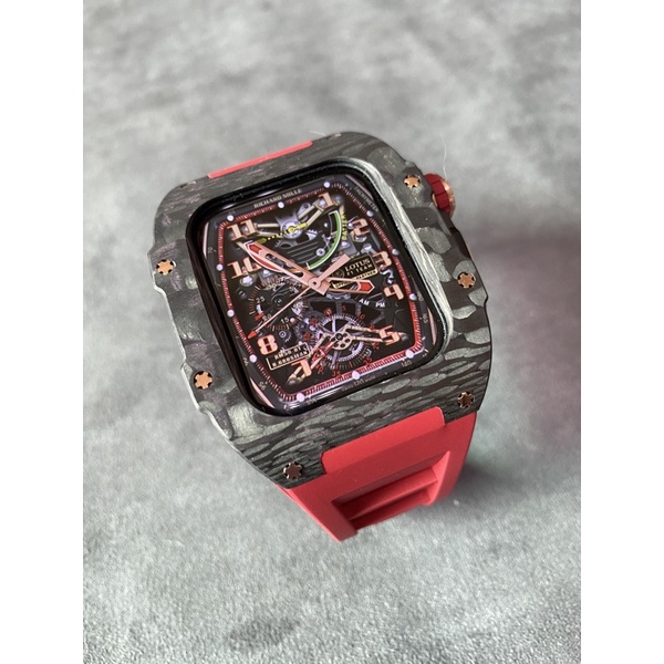 Apple watch 錶殼 理查德米勒款 RM 碳纖維 全鑽系列 星型螺絲版本 瑞典Golden concept同款