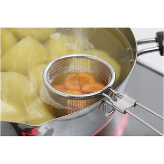 現貨【霜兔小舖】日本製 下村 18-8 不鏽鋼 多用途深型濾網 煮火鍋 燙青菜 海鮮 日本代購