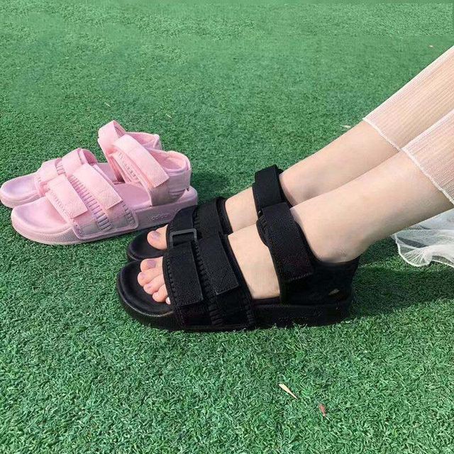 現貨 Adidas Adilette Sandal W 全黑 全粉 魔鬼氈 涼鞋 粉 黑 CG6623 CG6151