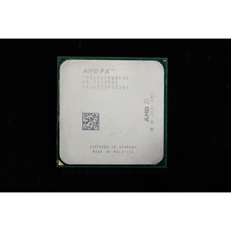 AMD CPU Fx9590 八核心 5GHz + 6熱管直吹散熱器