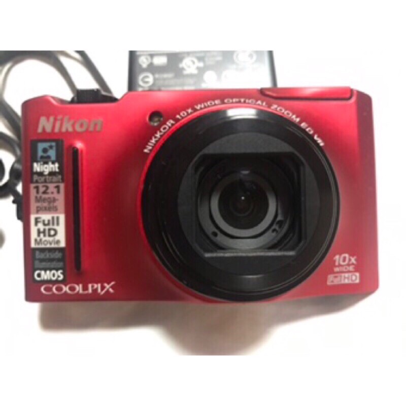 紅色 Nikon Coolpix S8100 送 全新NIKON相機側背包及數位器材清潔組