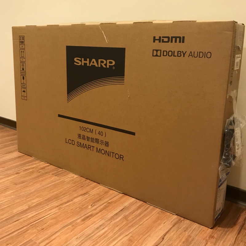 SHARP 40吋 夏普 FHD 全新未拆 連網 顯示器 液晶 電視