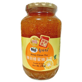 【韓田】蜂蜜風味柚子茶 1KG Honey Citron Tea 韓國進口 柚子醬 茶飲 新鮮酸甜好喝