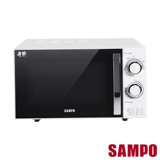 【聲寶SAMPO】20L機械平臺式微波爐 RE-N220PR 免運 領券再折 平臺 定時 解凍 防菌 加熱