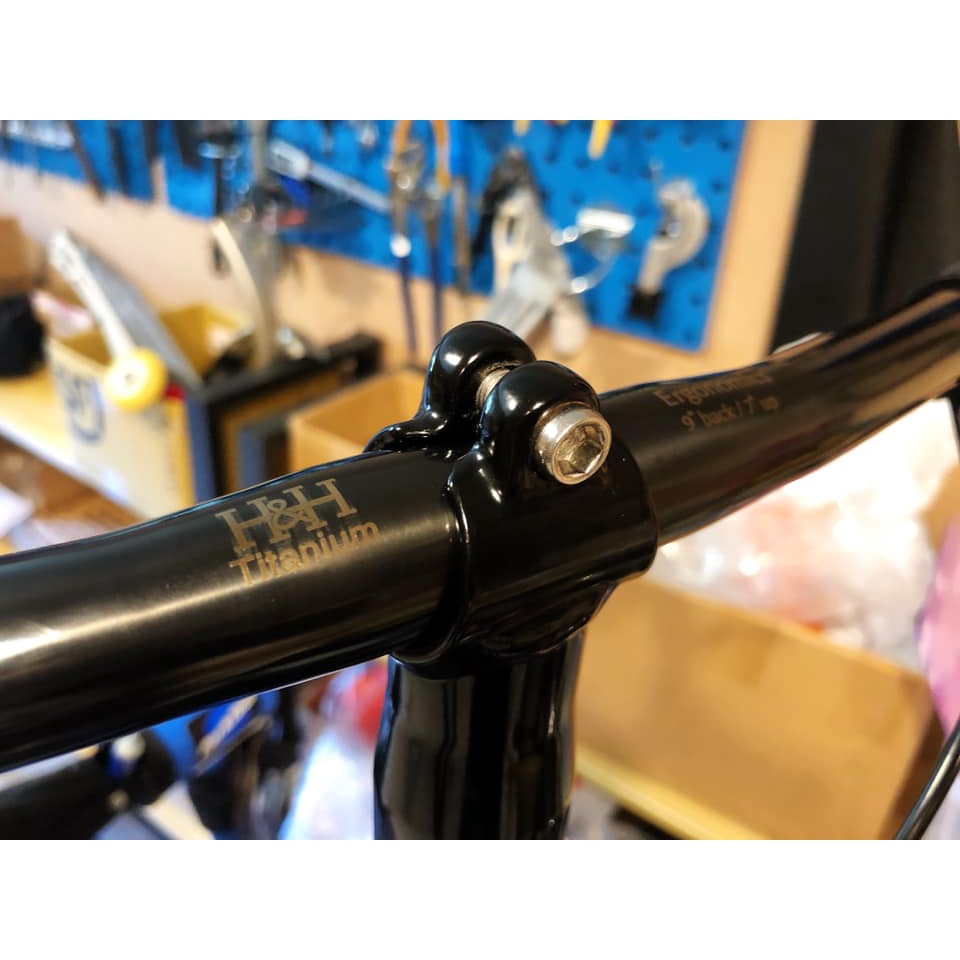 小布Brompton鈦材質把橫握把(H&H)Titanium Handlebar 25.4mm