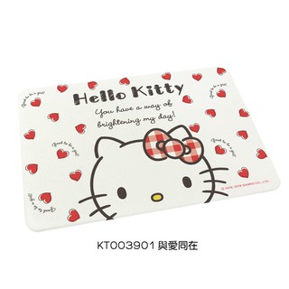 三麗鷗 Hello Kitty 凱蒂貓珪藻土地墊60x39 矽藻土腳踏墊 防潮 矽藻土 5ip8