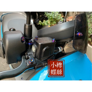 Aeon Ai-1 總磅座固定 煞車總泵固定 鍍鈦螺絲 小樽CNC鍍鈦專門 鎖點規劃 下重本的真空厚實鍍膜 色澤深沉飽滿